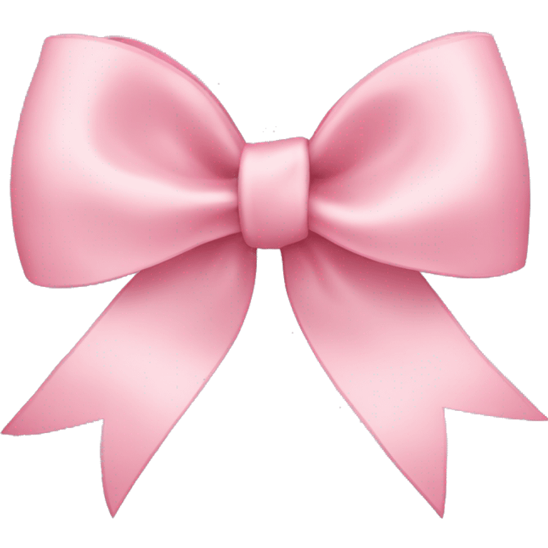 light pink ribbon bow emoji