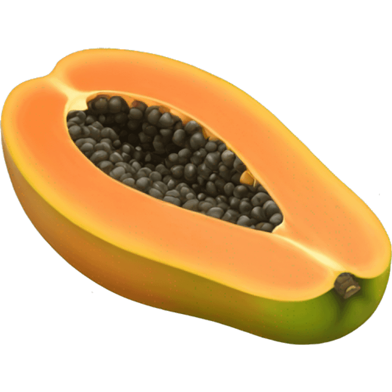 Papaya uncut emoji