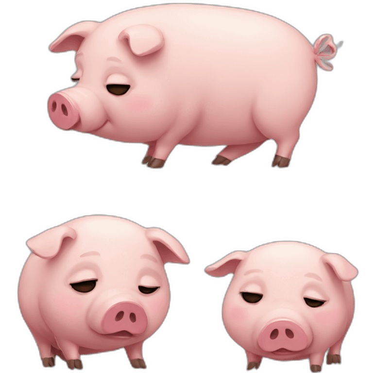 sad pig emoji