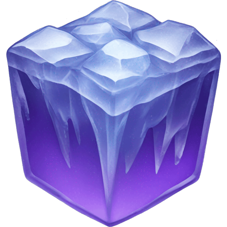 Purple ice emoji