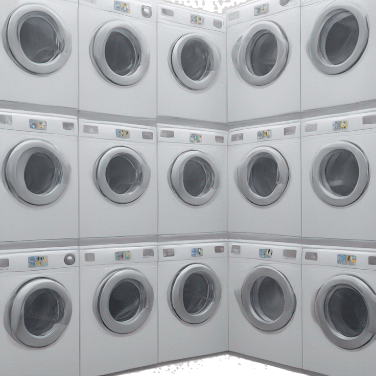 Rows of Washer Dryers emoji