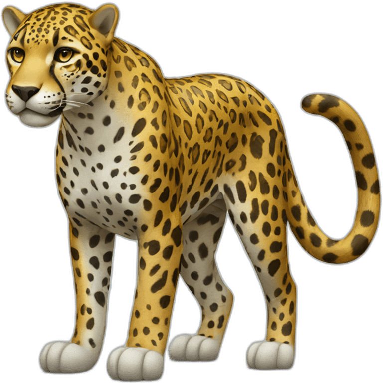 Jaguar full body standing emoji