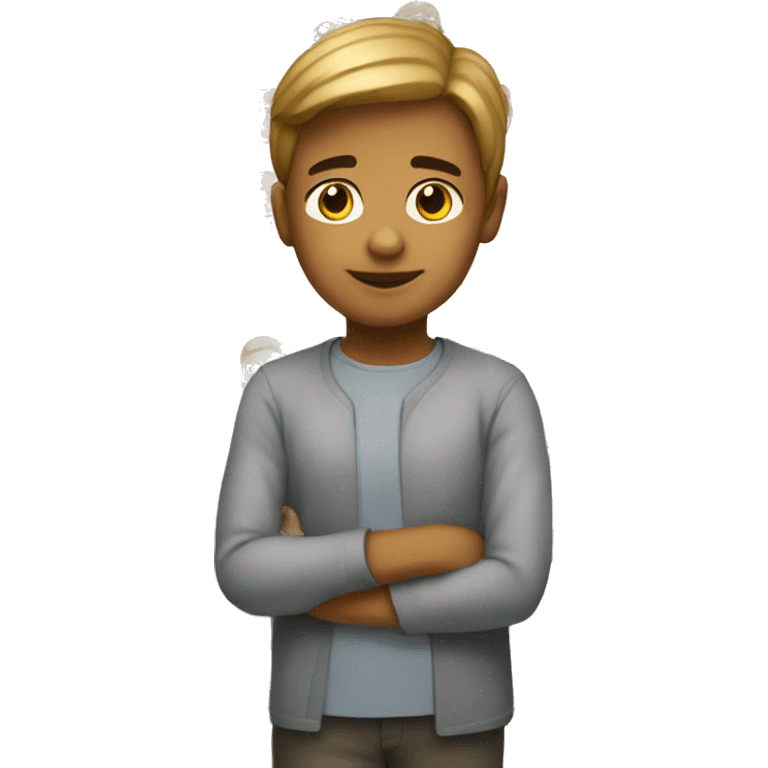 A boy who is master in coding and development emoji