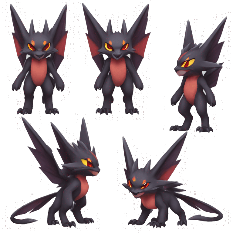 Noivern-Litten-Zoroark full body emoji