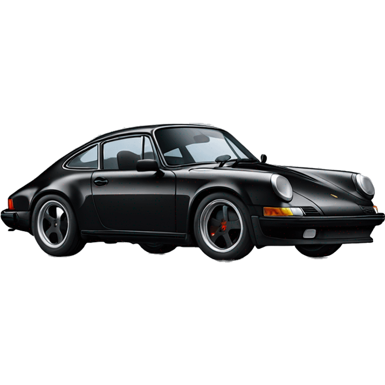 black Porsche 911 emoji