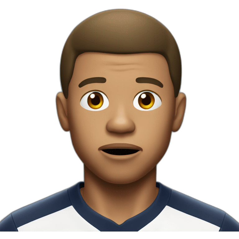 shocked mbappe emoji