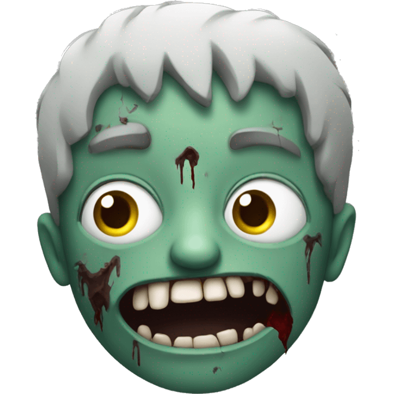 A zombie rises from the ground emoji