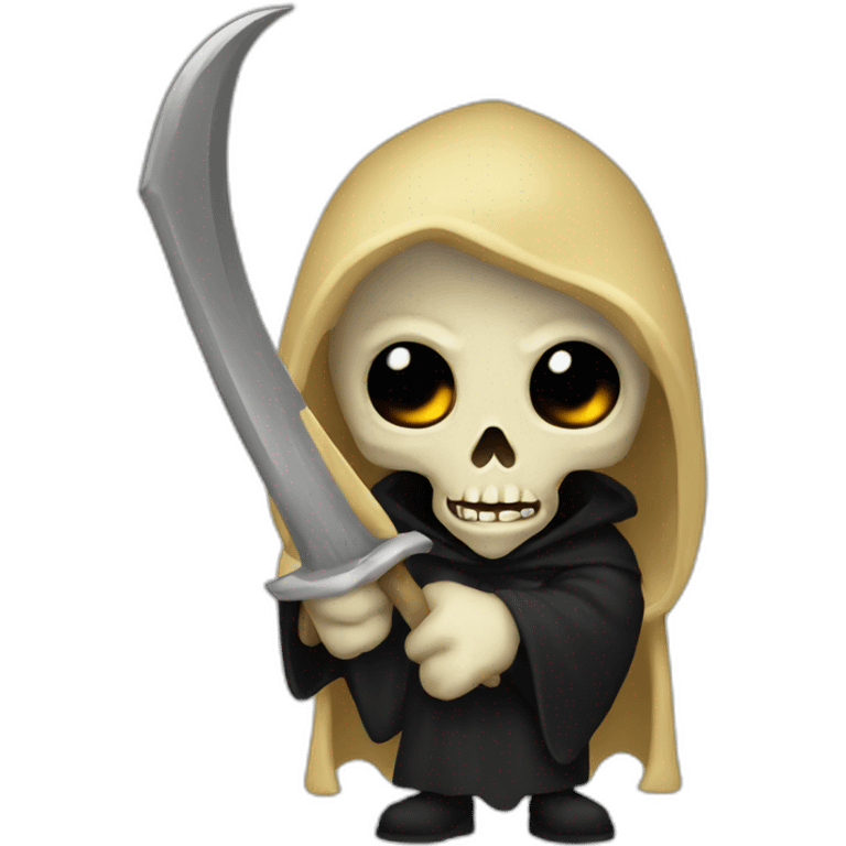 blond grim reaper emoji