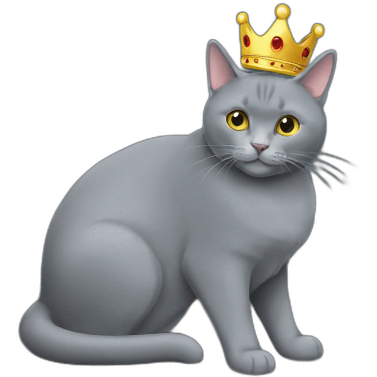 Chartreux with crown emoji