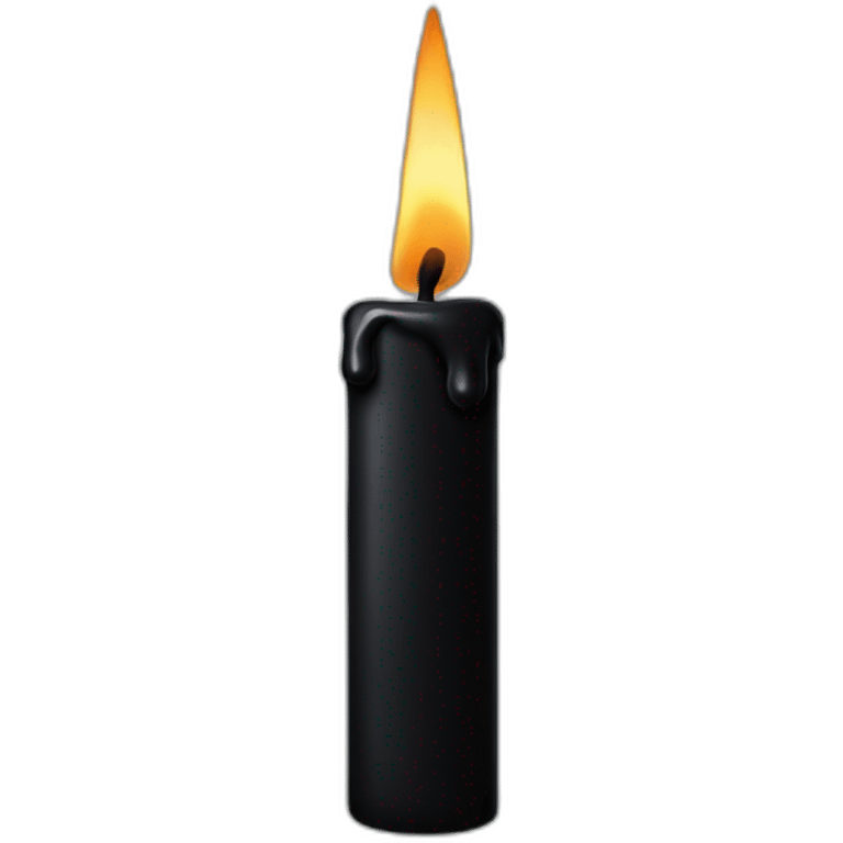 Black candle emoji