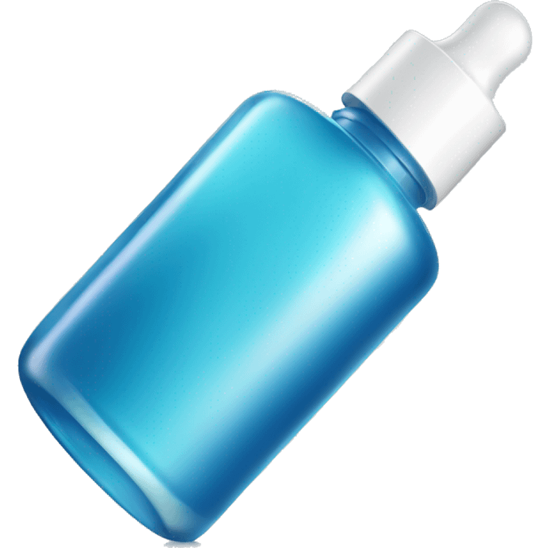 transparent blue serum cosmetic bottle emoji