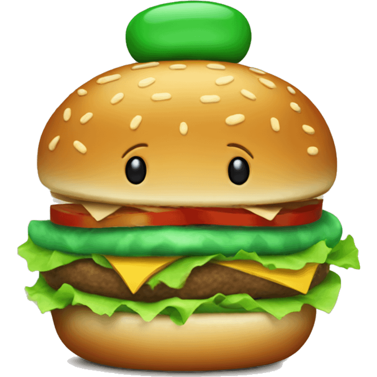 hamburger with a green bun emoji