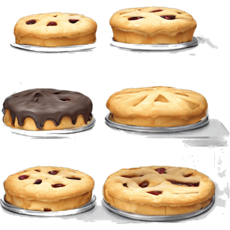 Realistic metallic silver pastry stand isolated  emoji