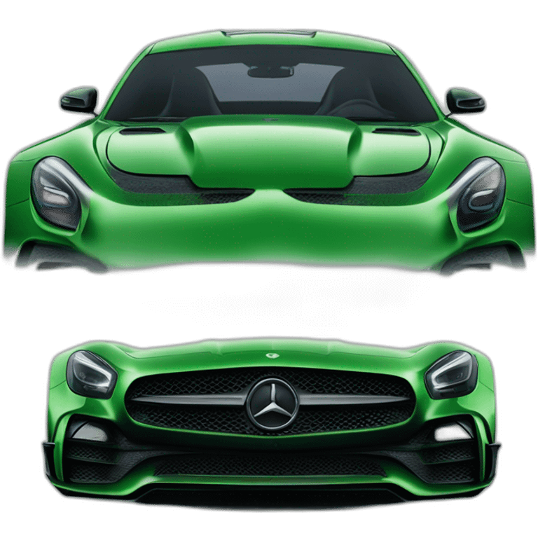 green Mercedes AMG GTR emoji