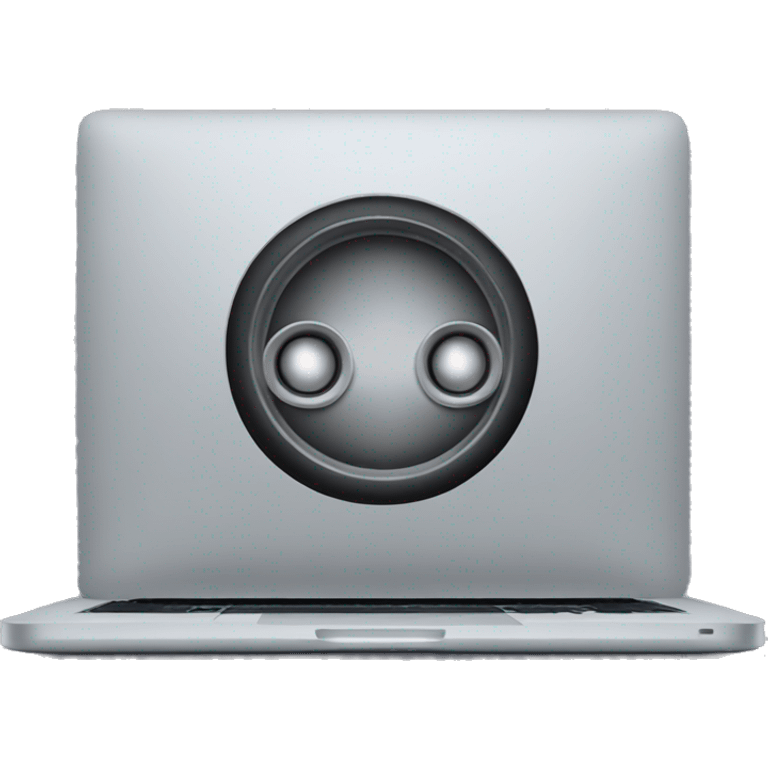 MacBook with studio speakers on the sides emoji