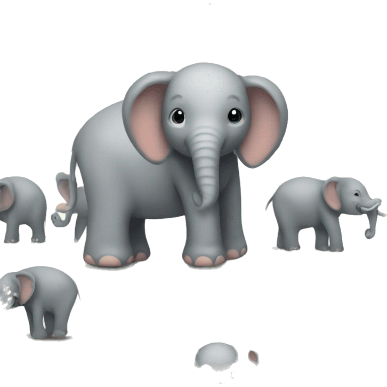 elephant and farm emoji