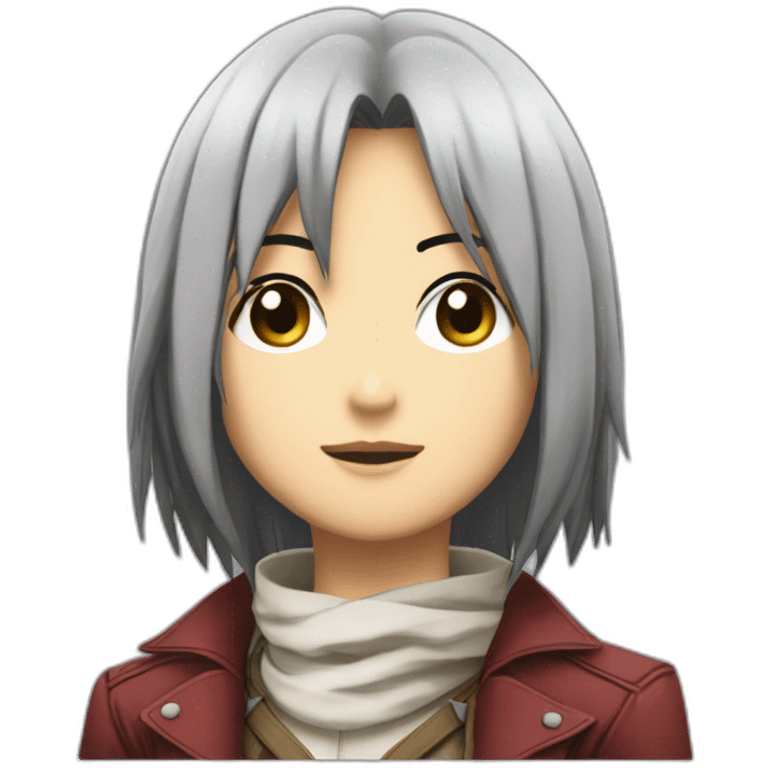 mikasa ackerman give rose emoji