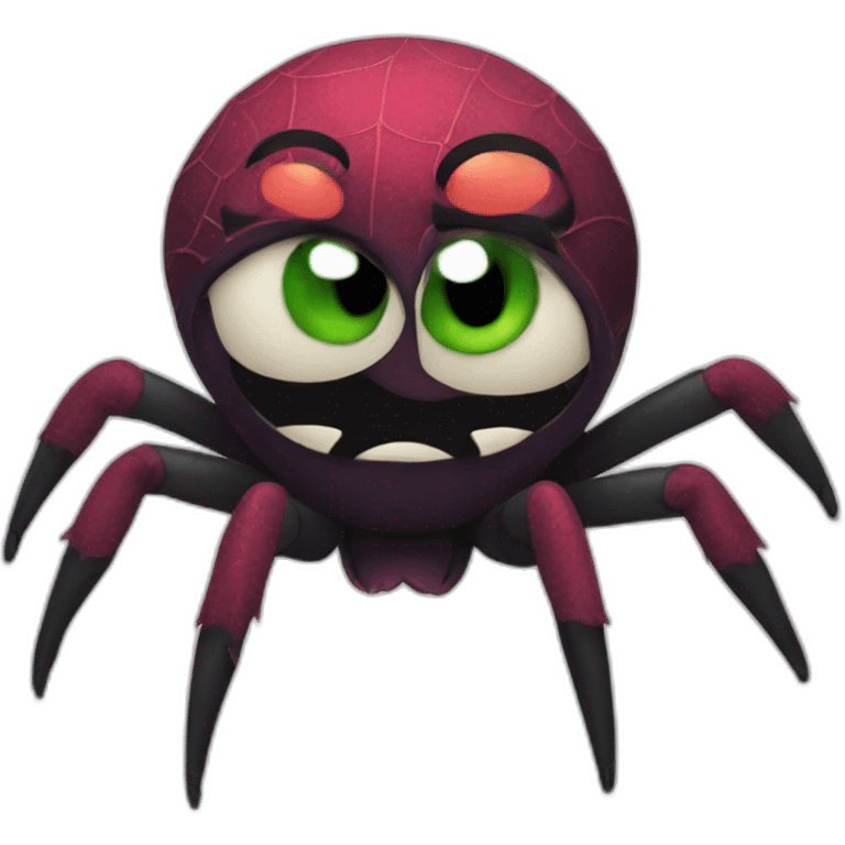 Angry spider at a birthday party emoji