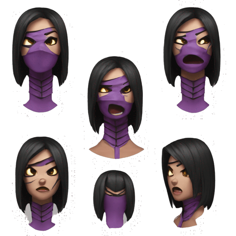 Scared Mileena Mortal Kombat X emoji