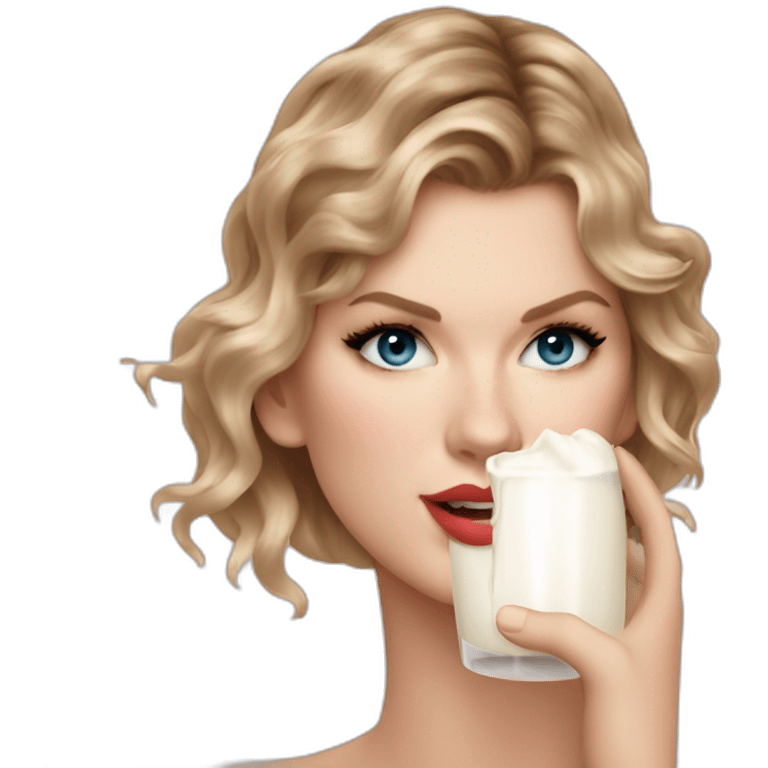 taylor-swift-milk-on-face emoji