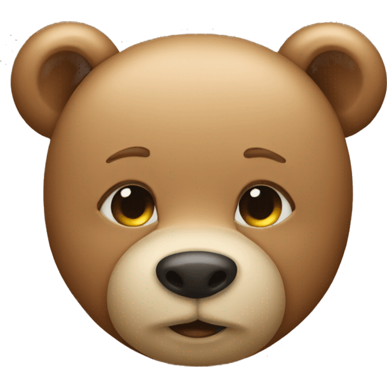 Teddybear kissing face emoji