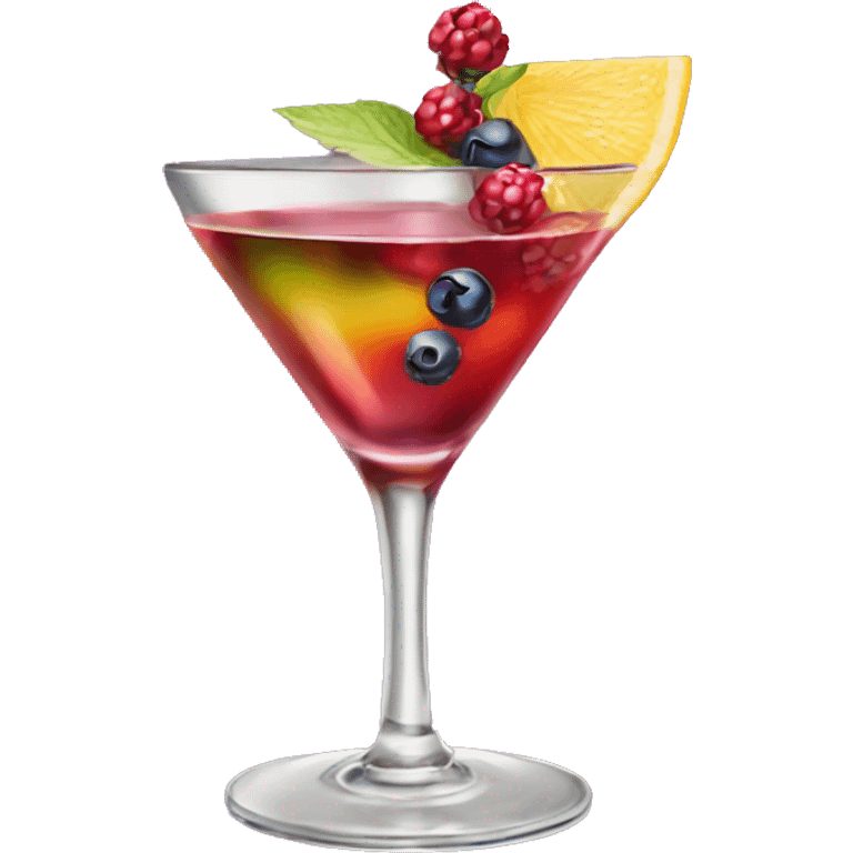 Cocktail wildberry lillet emoji