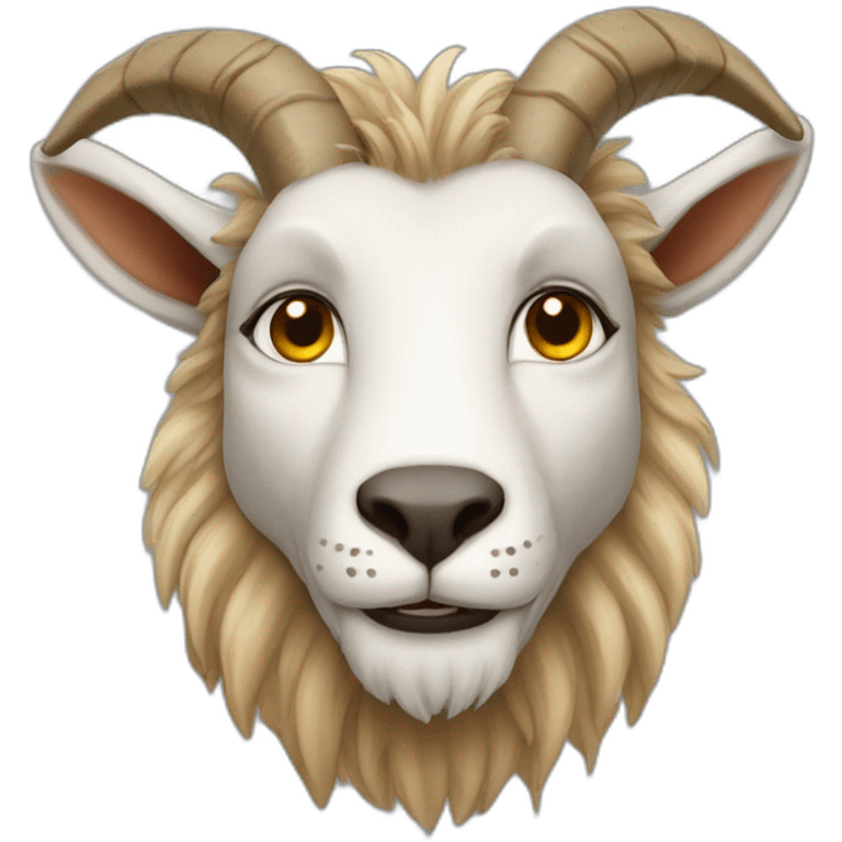 Goat lion hybrid emoji