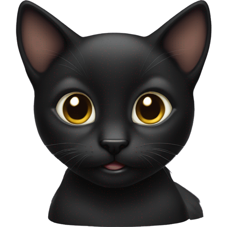 Black kitten  emoji