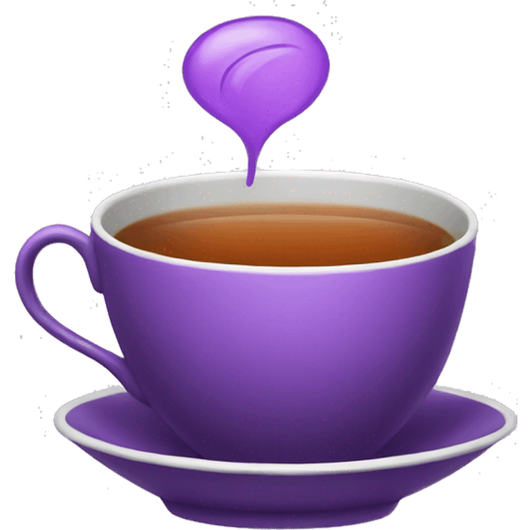 purple cup of tea emoji