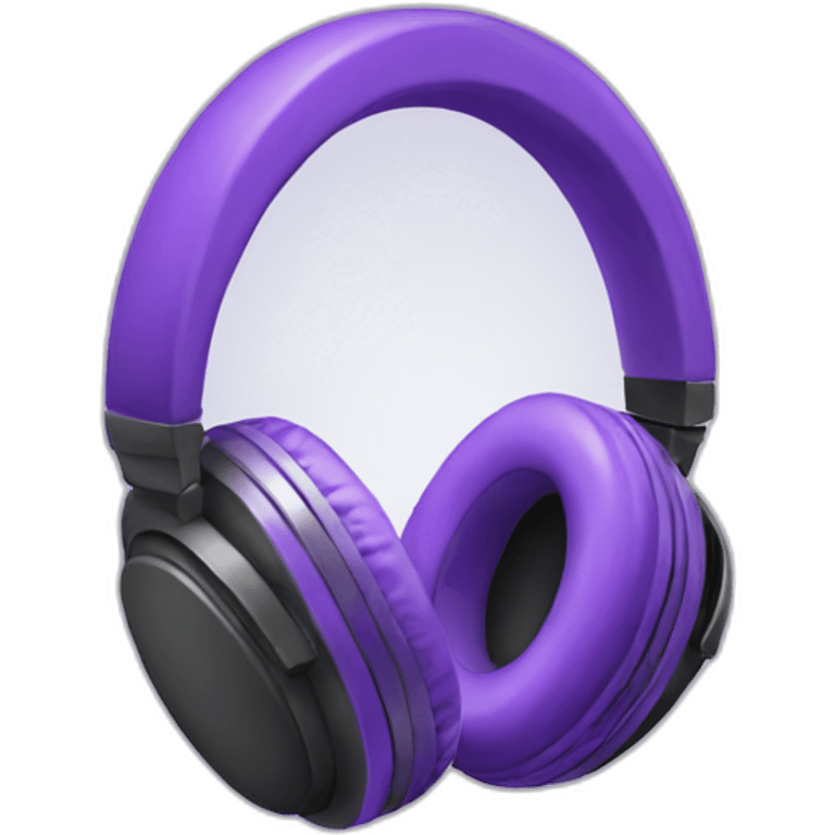 Purple Headphones emoji