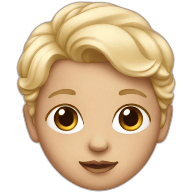 blond hair baby emoji