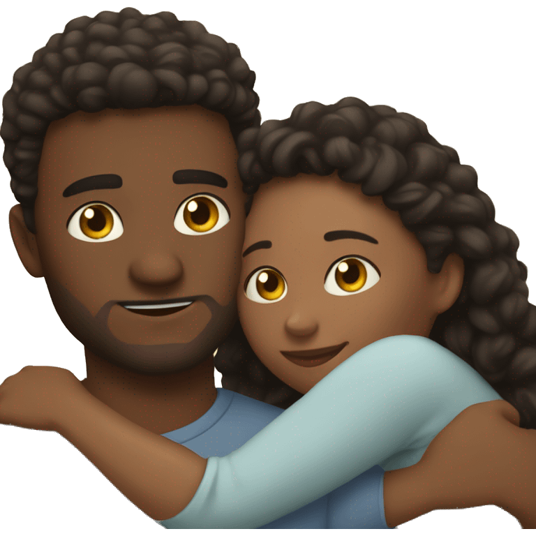 My boyfriend and me cuddling emoji