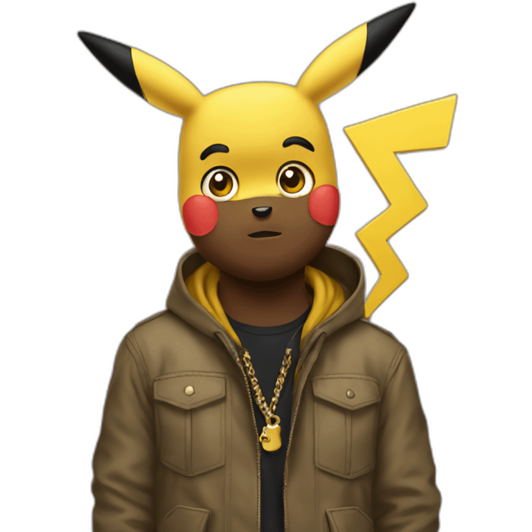 Kanye west as pikachu emoji