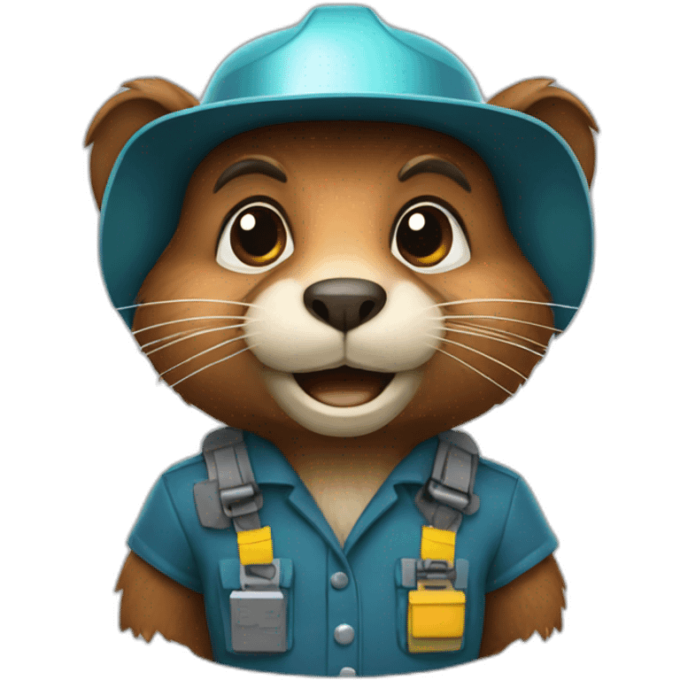 Beaver animal engineer emoji