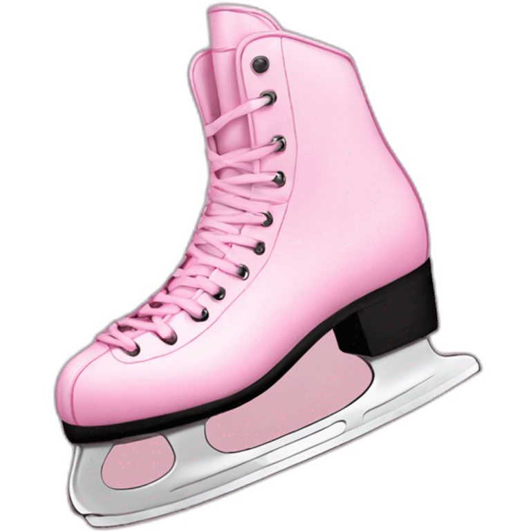 Ice skates pink emoji