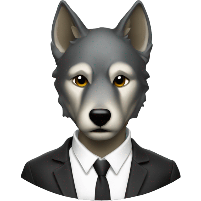 Wolf in the Matrix emoji