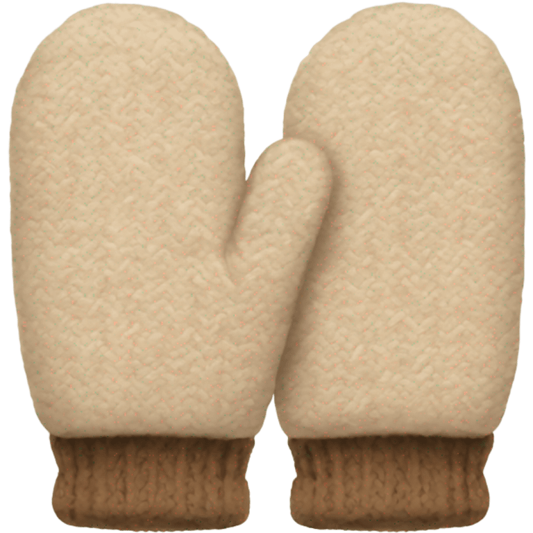 Beige mittens emoji