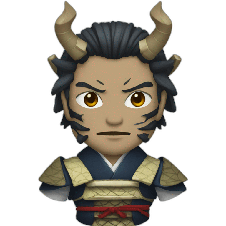 suit oni samurai emoji