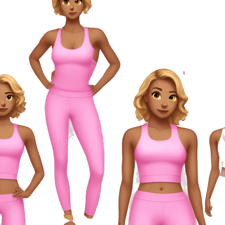 Pink workout clothes emoji