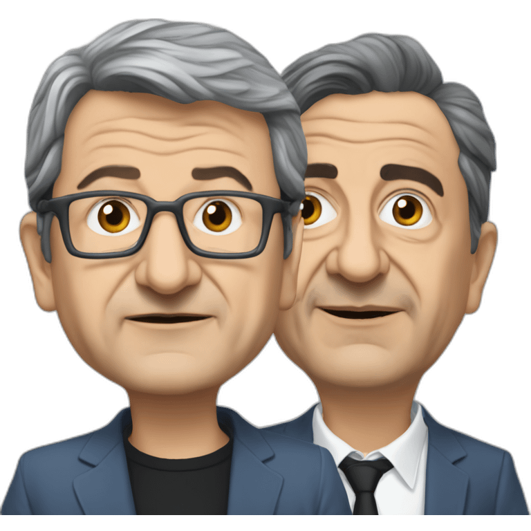 Jean luc mélanchon et eric zemmour emoji