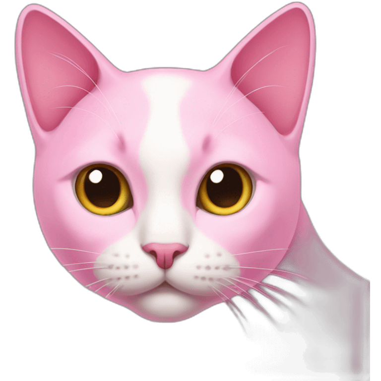 Cat pink  emoji