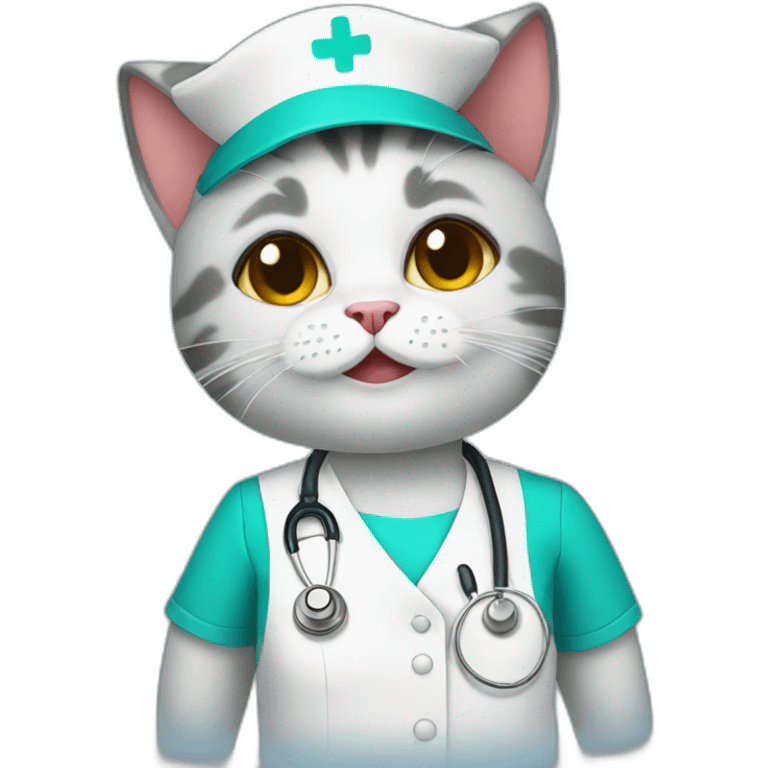 nurse cat emoji