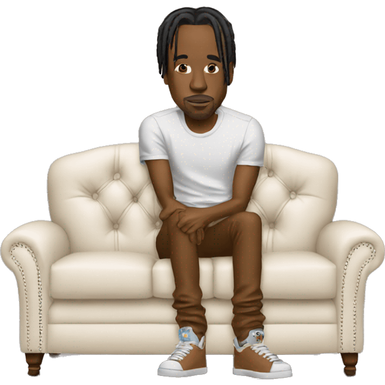 Travis Scott on a couch emoji