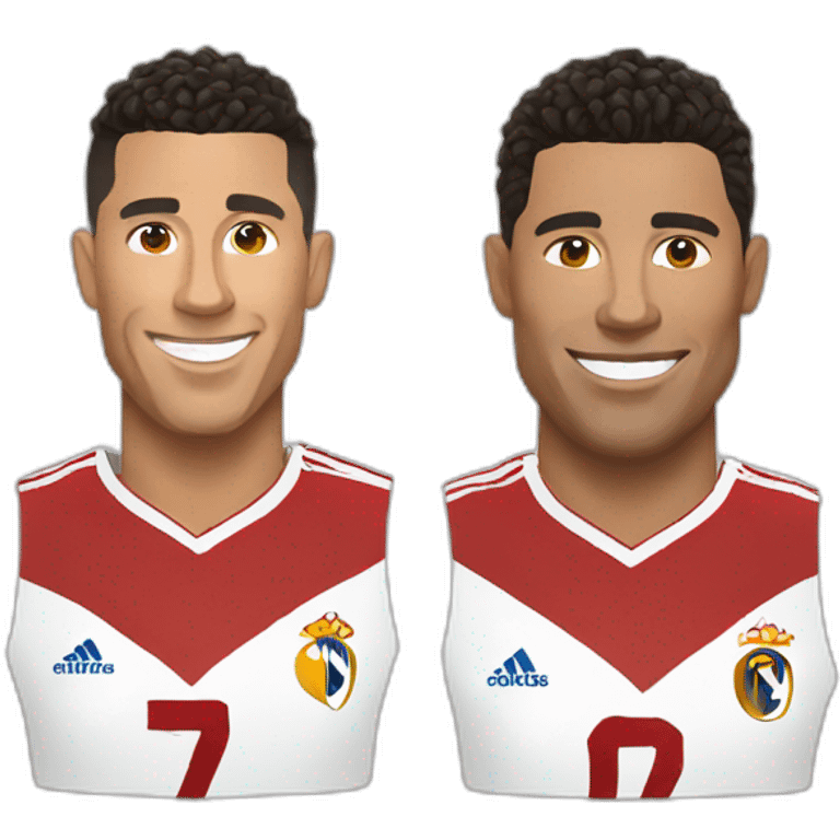 Ronaldo and goat emoji