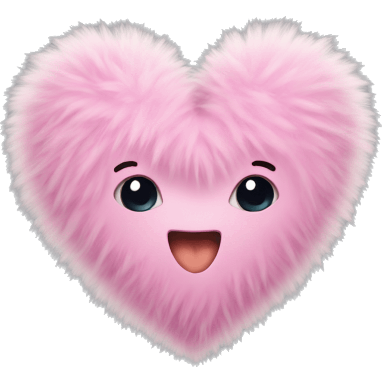 fluffy love heart emoji