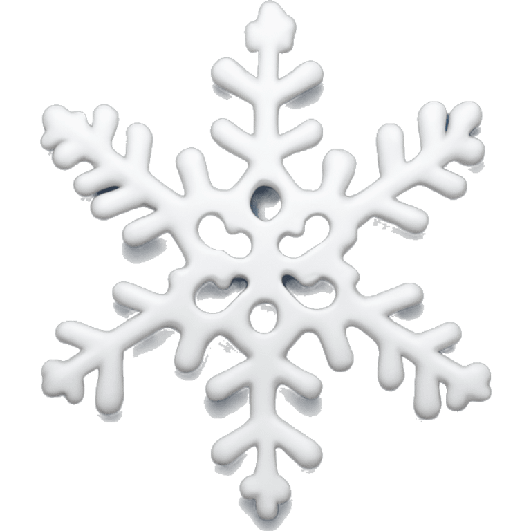 Melting snowflake emoji