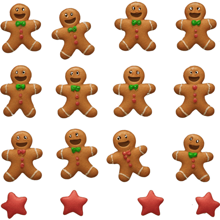 Red gingerbread emoji