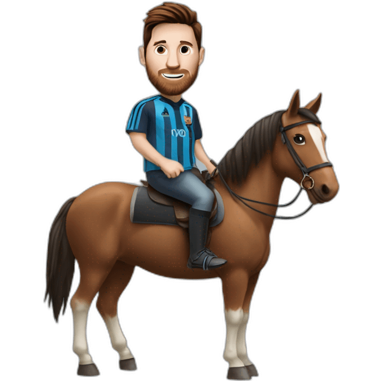 messi on a horse emoji