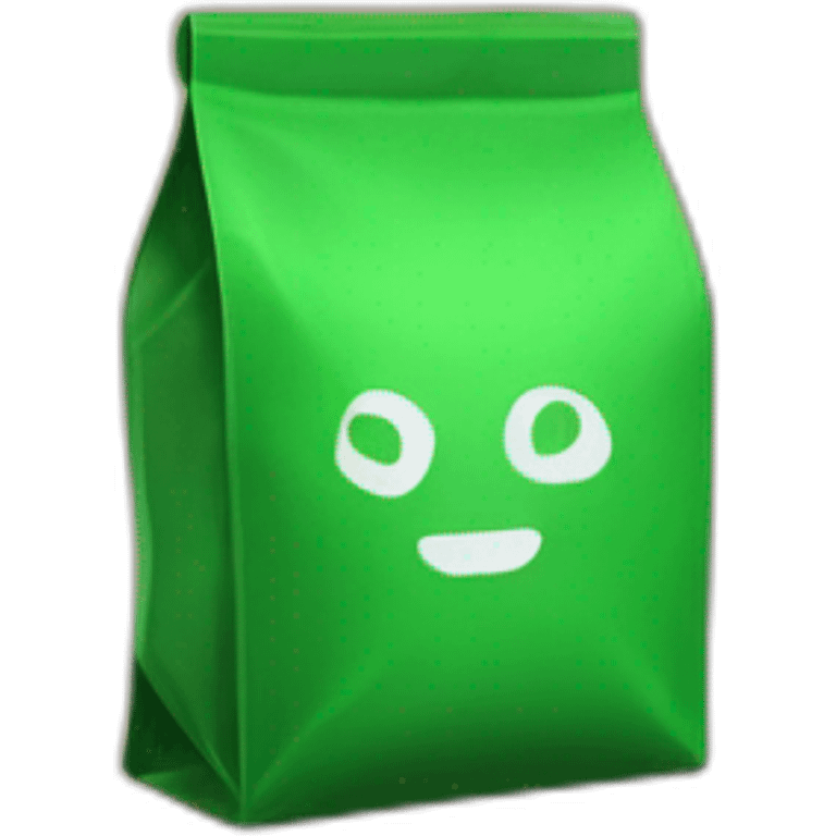 green coffee bag, hex code 034023 emoji