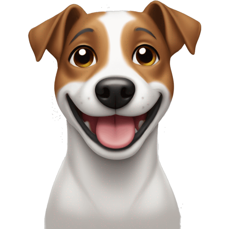 Winking Jack Russell emoji